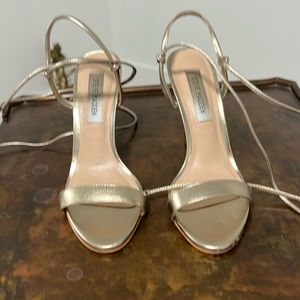 Gold Strappy Heels - Steve Madden size 6